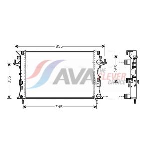 Arrefecedor do motor AVA COOLING RTA2300