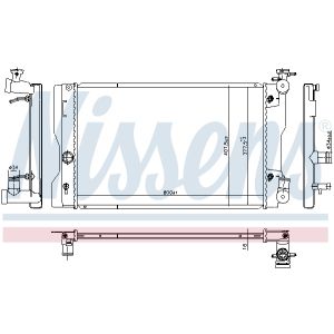 Radiatore, raffreddamento motore NISSENS 606788