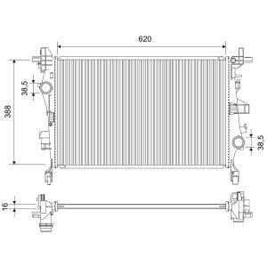 Arrefecedor do motor VALEO 701760