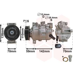 Kompressor för luftkonditionering VAN WEZEL 0300K401