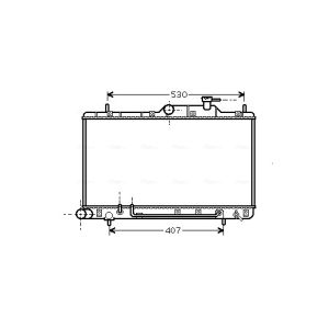 Motorradiateur  AVA COOLING HYA2086