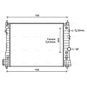 Motorkühler AVA COOLING OL2655