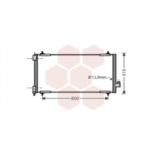 Condenseur (climatisation) VAN WEZEL 40005301