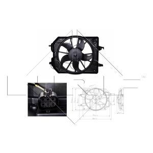 Ventilador, arrefecimento do motor NRF 47021