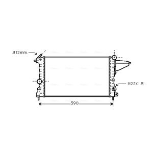 Arrefecedor do motor AVA COOLING OLA2161