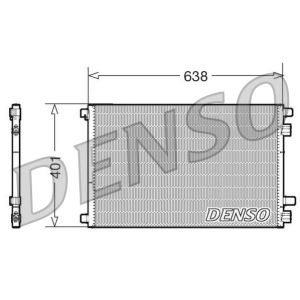 Condensador, sistema de ar condicionado DENSO DCN23012
