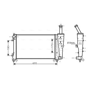 Arrefecedor do motor AVA COOLING FTA2297