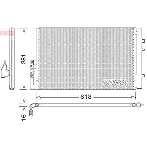 Condensador, sistema de ar condicionado DENSO DCN05014