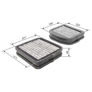 Innenraumfilter BOSCH 1 987 432 533