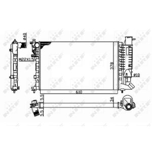 Radiator, motorkoeling NRF 58092