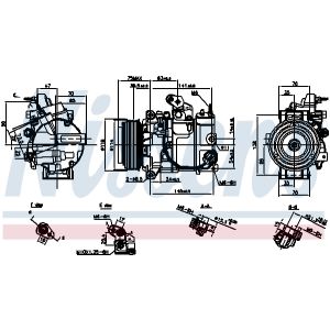 Kompressor, Klimaanlage NISSENS 890816