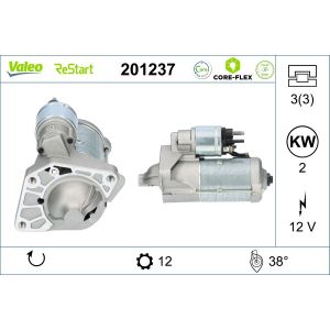 Starttimoottori VALEO 201237