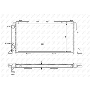 Radiateur, refroidissement du moteur NRF 54603