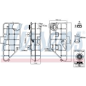 Depósito de compensación, refrigerante NISSENS 996182