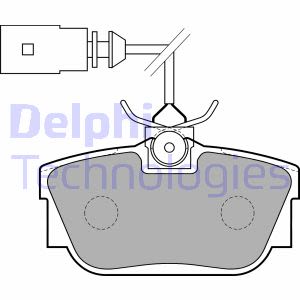 Set di pastiglie freno DELPHI LP1733, posteriore