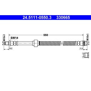 Bremsschlauch ATE 24.5111-0550.3