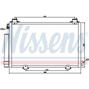 Condensador, aire acondicionado NISSENS 94590