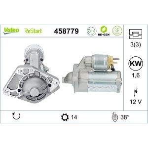 Starter VALEO RE-GEN STOP&START - AT VALEO 458779