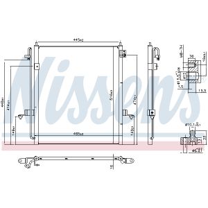 Condensador, aire acondicionado NISSENS NIS 940610