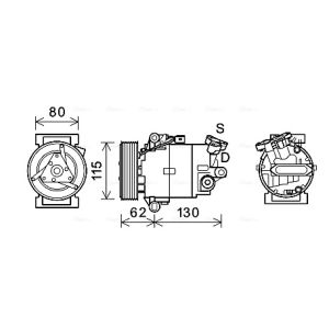 Compressor, ar condicionado AVA COOLING DNAK390