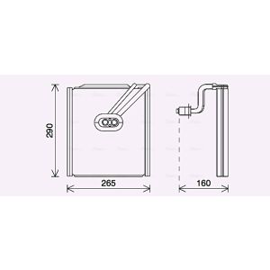 Verdampfer, Klimaanlage AVA COOLING KAV294