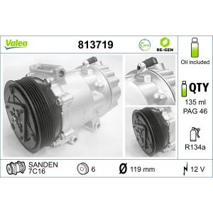 Compressor, ar condicionado VALEO 813719