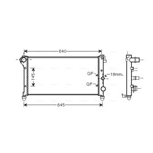Arrefecedor do motor AVA COOLING FTA2295
