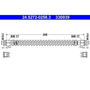 Flexible de frein ATE 24.5272-0258.3