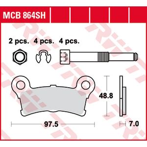 Jarrupalasarja TRW MCB864SH