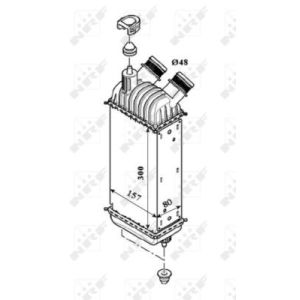 Ladeluftkühler NRF 30193