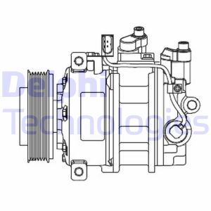 Compresor, aire acondicionado DELPHI CS20546