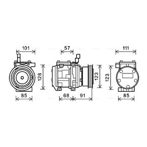 Compressor, ar condicionado AVA COOLING KAAK145