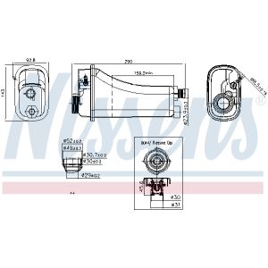 Depósito de compensación, refrigerante NISSENS 996155