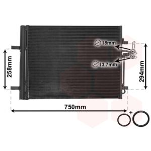 Condenseur (climatisation) VAN WEZEL 18005427