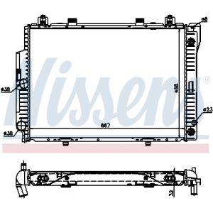 Kühler, Motorkühlung NISSENS 62713A