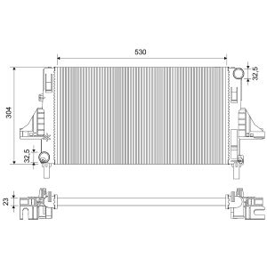 Motorradiateur  VALEO 735054