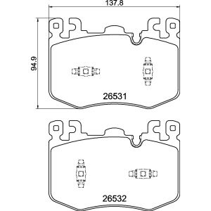 Bremsbelagsatz BREMBO P 94 001