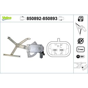 Regulador de janelas VALEO 850892