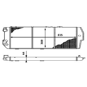 Radiador, arrefecimento do motor BEHR MAHLE CR 404 000S