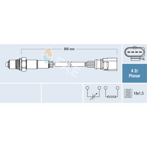 Sonda lambda FAE 77802