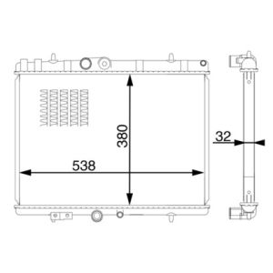 Arrefecedor do motor MAHLE CR 1599 000S