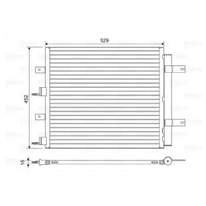 Condensator, airconditioning VALEO 814196