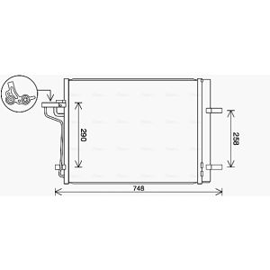 Condenseur (climatisation) AVA COOLING FD5647D AVA