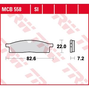 Juego de pastillas de freno TRW MCB558