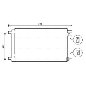 Condenseur (climatisation) AVA COOLING PEA5364D