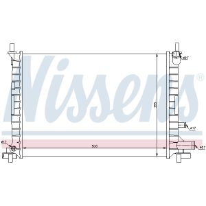 Radiator, motorkoeling NISSENS 62086