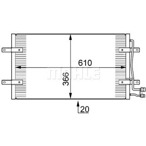 Lauhdutin, ilmastointilaite BEHR MAHLE AC 290 000S