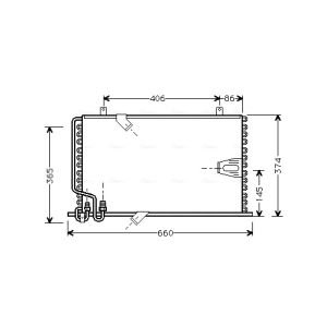 Condensador, ar condicionado AVA COOLING BW5184