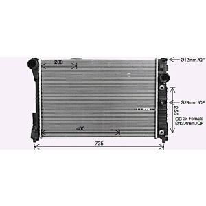 Arrefecedor do motor AVA COOLING MS2729