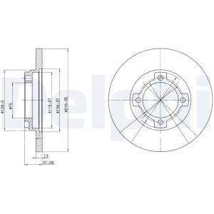 Disco de freno DELPHI BG3083